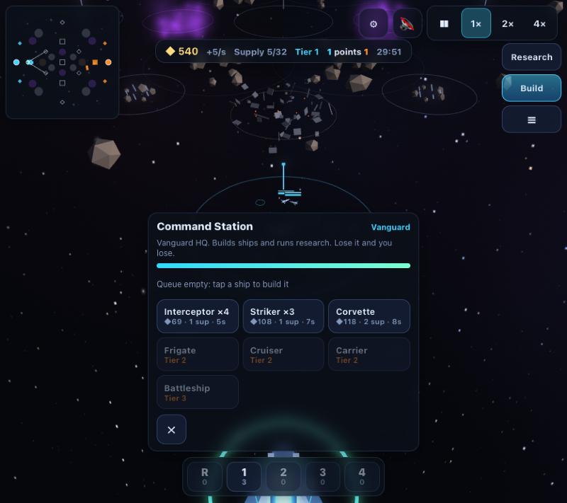 The Command Station build card